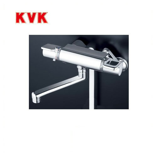 [KF880TS2]KVK 浴室水栓 シャワー水栓 サーモスタットシャワー金具（壁付きタイプ） フルメッキワンストップシャワーヘッド付 メタリックホース1.6m 逆止弁 快適節水シャワー 蛇口 壁付タイプ おしゃれ