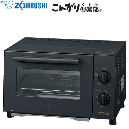 【キーワード】ZOJIRUSHI / 食パン2枚 / トースト2枚焼き / キッチン／主婦／女性向け／調理／便利／台所／料理 /EQ-BJ22-BA 商品説明シリーズ こんがり倶楽部カラー ブラック仕様・特徴 「上火グリル」つきで火力を5段階から選べる。オーブントースター「上火グリル」搭載消費電力（W）：1000Wパン焼き枚数：山型パン2枚火力5段切りかえ：1000W/740W/500W/240W/510W（上火グリル）タイマー：30分はずせるとびら庫内寸法 幅×奥行×高さ（約cm）：26×22×10.5トレー内寸 幅×奥行（約cm）：22.7×20サイズ 外形寸法 幅×奥行×高さ（約cm）：38.5×27×23重量 本体質量（約kg）：3.8発売日 2026年10月