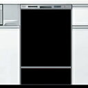 オリジナルドアパネルブラック（光沢あり）食洗機用パネル　化粧パネル【送料無料】