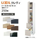 LIXIL 洗面収納 クレヴィ 奥行500用 250幅 トールキャビネット 標準タイプ RBS-255-A■/●A キャビネットのみ 奥行実寸490mm 収納 住宅設備 DIY リフォーム オプション(4)