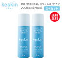 【送料無料】接触抗菌スプレー keskin ( ケスキン ) 2本セット　エアゾール缶除菌 抗菌 消臭 抗ウィルス VOC除去 防カビ 油汚抑制 除菌スプレー 光触媒 スプレー 抗菌 ウィルス ウイルス 対策 除去 予防 感染予防 - じゅうせつひるず楽天市場店