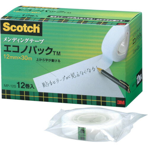 スリーエム ジャパン　3M　メンディングテープエコノパック　12mmX30m　巻芯径25mm　12巻入　【品番：M..