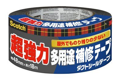 ●屋外でものり残りが少ない強力粘着テープです。 ●ブロック、ベニヤ板等の多孔質にも良くつきます。 ●材質： 基材:ポリエチレン（ポリエステルメッシュ入り）、粘着剤:ゴム系 ●サイズ： 厚み0.33mm×幅48mm×長さ18m ●重量： 317g ●屋内用 ●屋外用 【メーカー名】スリーエム ジャパン（株） 【メーカー品番】DUCT-NR18