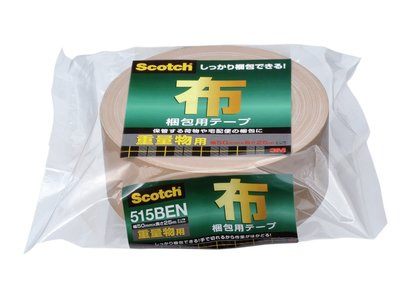 ●布梱包用テープ 重量物用 ●強い粘着力で、しっかりと梱包できる！ ●材質： 基材:スフ（ポリエチレンラミネート）、粘着剤:ゴム系 ●サイズ： 厚み0.3mm×幅50mm×長さ25m ●重量： 430g ●使用温度範囲： 室温 ●屋内用 【メーカー名】スリーエム ジャパン（株） 【メーカー品番】515BEN