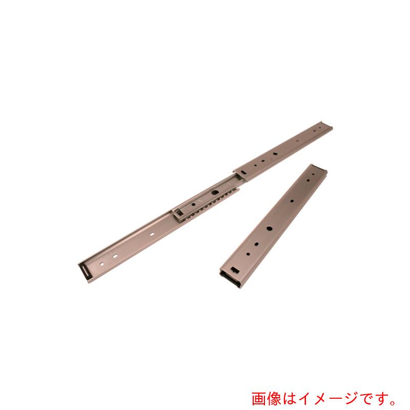 特長 ●ボールベアリングを採用した精密スライドレールです。 ●全開時、引き抜くことのできないストップタイプです。 用途 ●コンピュータ、コピー機、計測器、家電製品、スチール家具など。 仕様 ●幅(mm)：12.7 ●高さ(mm)：26.3 ●長さ(mm)：400 ●移動距離(mm)：410 ●定格荷重(N)ペア/垂直：235 ●トラベル(mm)：410 ●スライド長さ(mm)：400 ●定格荷重(Kgf/ペア)：24 ●軽荷重用 ●3メンバーフルトラベルタイプ ●ドロワーメンバーの脱着不可能 ●消音ストップタイプ 材質 ●スライドレール本体：スチール（SPCC） ●ボールリテーナー：電気亜鉛めっき鋼板(SECC) ●ボールベアリング：炭素鋼球 ●表面処理:三価クロムメッキ仕上げ 質量・質量単位 ●0.45kg 注意事項 ●水平使用時、定格荷重は表示の1/4以下になります。 ●価格は1本の値段です。 【メーカー名】日本アキュライド（株） 【メーカー品番】C2602-40