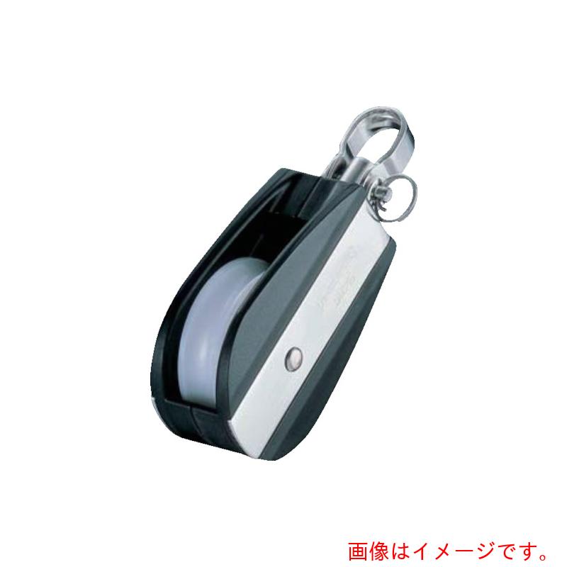 特長 ●ポリアセタールとステンレスの組み合わせにより、軽く機能美に優れています。 用途 ●ロープで物を引っ張って移動させたり、力の方向を変えたりするときに使用します。 仕様 ●基本使用荷重(t)：0.05 ●最大使用ロープ径(mm)：8 ●車数：1 ●車径(mm)：40 ●使用荷重(kg)：50 ●適合ロープ径(mm)：〜8 ●種類：回転式 ●車幅(mm)：11 ●A(mm)：44 ●B(mm)：20 ●C(mm)：12 ●L(mm)：93 材質 ●枠材：ポリアセタール・ステンレス ●車材：ポリアセタール 質量・質量単位 ●85.0g 【メーカー名】（株）ふじわら 【メーカー品番】AD-2