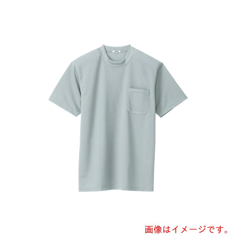 アイトス（AITOZ） 吸汗速乾（クールコンフォート）半袖Tシャツ（ポケット付）（男女兼用） グレー M 【品番：10576-004-M】