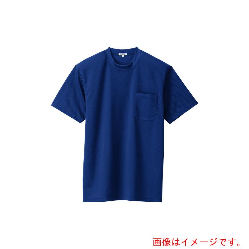 アイトス（AITOZ） 吸汗速乾（クールコンフォート）半袖Tシャツ（ポケット付）（男女兼用） ネイビー 6L 【品番：10576-008-6L】