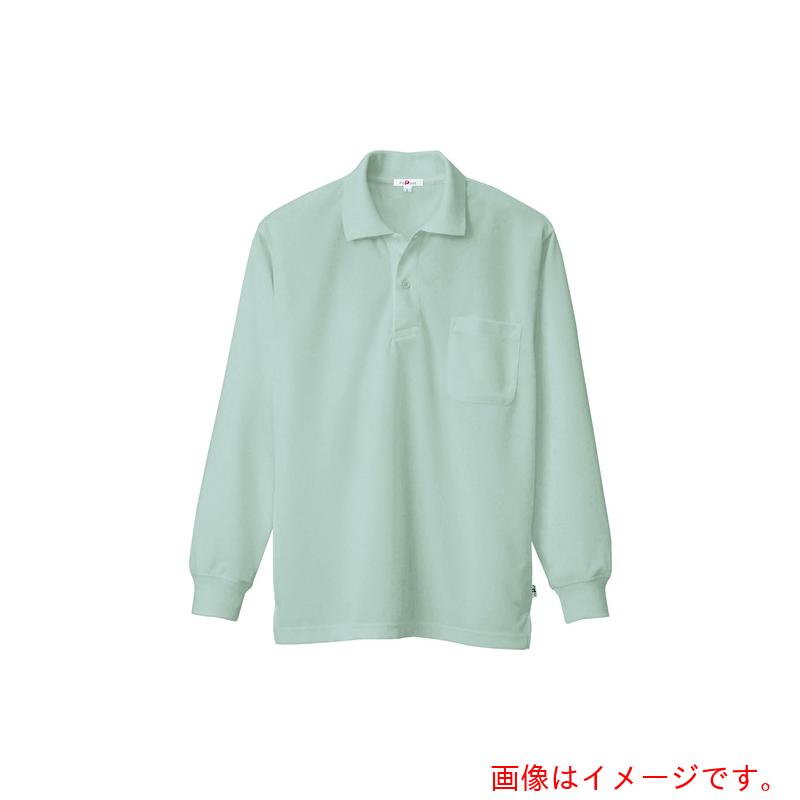 アイトス（AITOZ） 吸汗速乾（クールコンフォート）長袖ポロシャツ（男女兼用） グレー 4L 【品番：10578-004-4L】