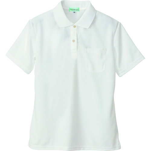 アイトス（AITOZ） 吸汗速乾（クールコンフォート）レディース半袖ポロシャツ ホワイト M 【品番：10589-101-M】