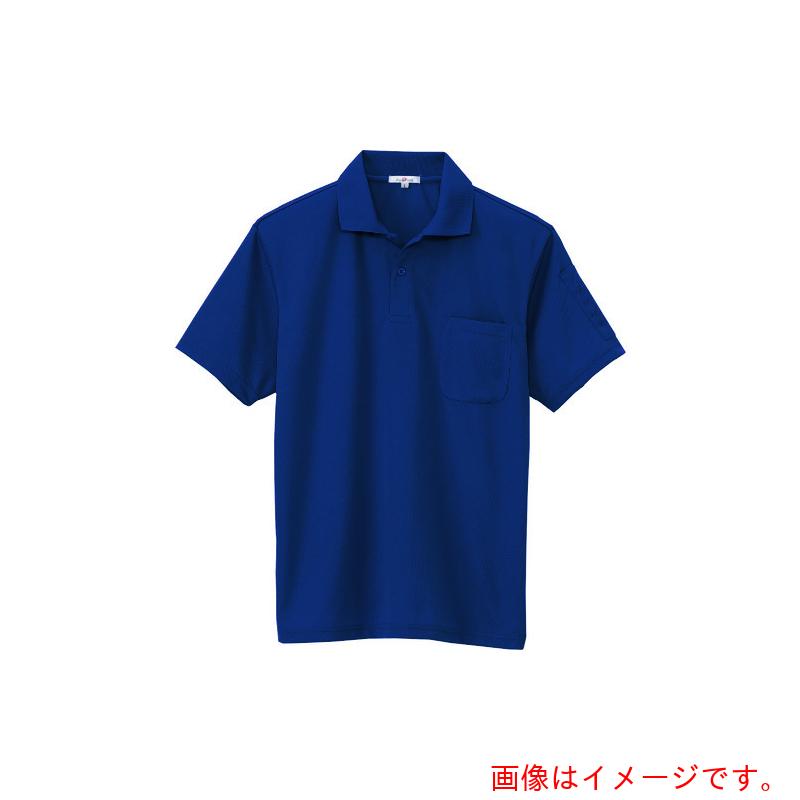 アイトス（AITOZ） 吸汗速乾（クールコンフォート）ペン差し付半袖ポロシャツ（男女兼用） ネイビー 3L 【品番：10601-008-3L】