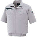アイトス(AITOZ) 空調服用半袖ブルゾン(空調服TM) シルバーグレー 3L 【品番:AZ2998-003-3L】(4)