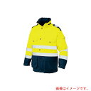 アイトス(AITOZ) 高視認性防水防寒コートAZ8960 イエロー×ネイビー LL 【品番:AZ8960-019-LL】
