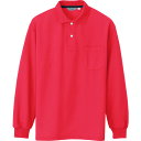 アイトス(AITOZ) メンズ長袖ポロシャツ レッド L 【品番:CL1001-046-L】