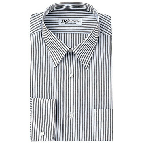 アイトス（AITOZ）　長袖カッターシャツ（5100）　ネイビーストライプ　82−41　【品番：43021-882-41】