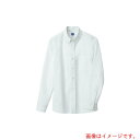 アイトス(AITOZ) メンズ長袖オックスボタンダウンシャツ ホワイト M 【品番:7870-001-M】
