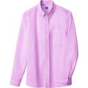 アイトス(AITOZ) メンズ長袖オックスボタンダウンシャツ ピンク L 【品番:7870-060-L】