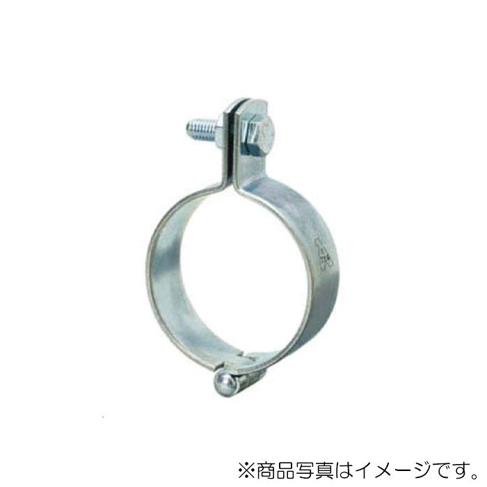 ●SGP管用の蝶番式吊バンド。 ●A10139吊バンドより板材が厚い製品。 ●200A以上はバンド耳部に補強板を溶接しています。 ●電気亜鉛めっき仕上げ。 ●径称（A）： 300A ●呼び径（B）： 12 ●適合管外径： 318.5mm ●t： 6.0mm ●C： 50mm ●D： 50mm ●F： 15mm ●締付ボルト（径×長さ）： M16×50mm 【メーカー名】（株）アカギ 【メーカー品番】A10143-0172