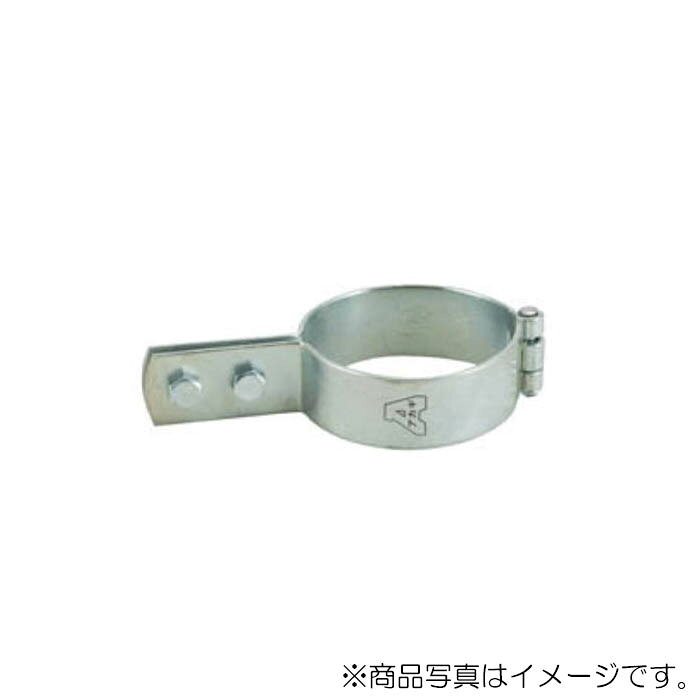 ●外面被覆鋼管用の蝶番式立バンド。 ●電気亜鉛めっき仕上げ。 ●径称（A）： 200A ●呼び径（B）： 8 ●適合管外径： 221.3mm ●t： 3.2mm ●C： 32mm ●D： 60mm ●P： 27mm ●F： 8mm ●締付ボルト（径×長さ）： M10×30mm 【メーカー名】（株）アカギ 【メーカー品番】A10330-0137