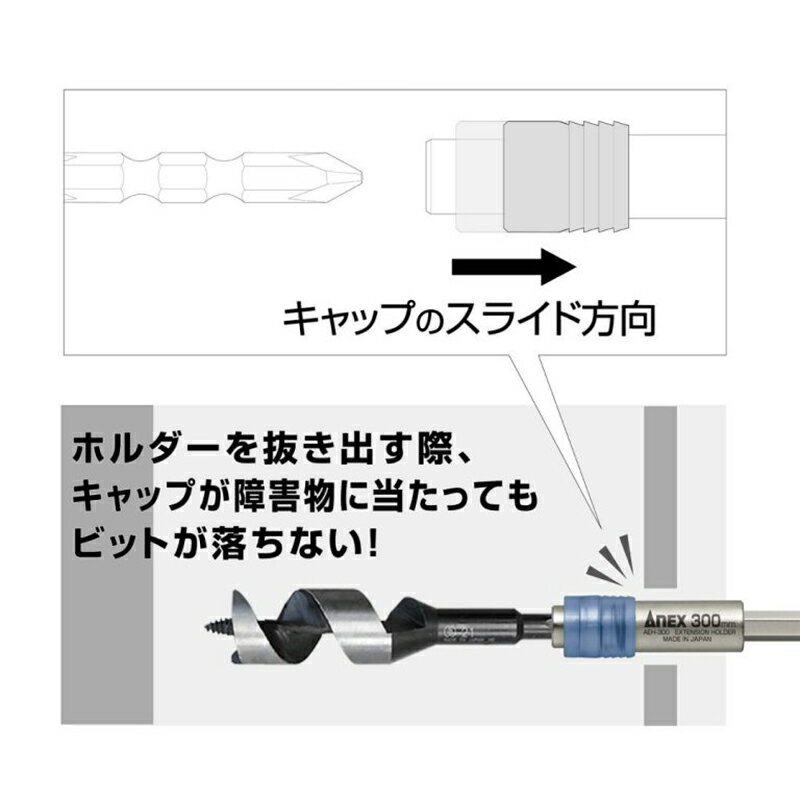 【メール便対応】アネックスツール　エクステンションホルダー 200mm　【品番：AEH...