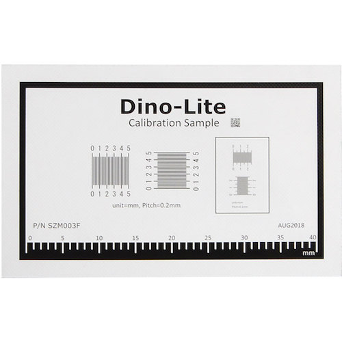 AnMo Electronics　Dino‐Lite　キャリブレーションシートCS21（ピッチ0．1mm）　