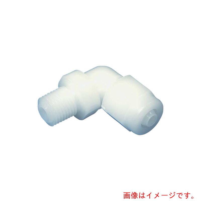 【メール便対応】アラム（ARAM）　チューブ継手　FUコネクター　ハーフエルボ　ポリプロピレン（白）（..