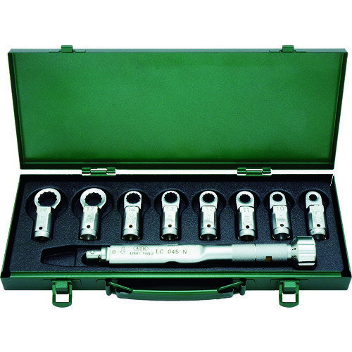 旭金属工業　トルクレンチめがねヘッドセット　LC045N＋8−19MM　【品番：LCR2000】(4)