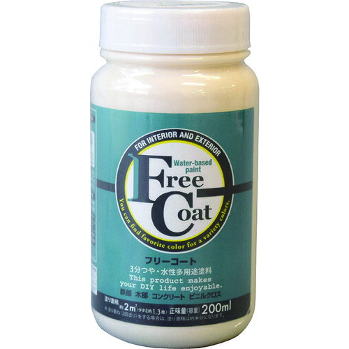 Paint - 【別途送料あり】アトムサポート　アトムペイント　水性フリーコート　200ML　アイボリー　【12個】　【品番：00001-23108】