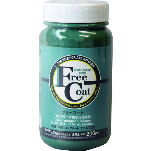 【別途送料あり】アトムサポート アトムペイント 水性フリーコート 200ML アイリッシュグリーン 【12個】 【品番：00001-23132】