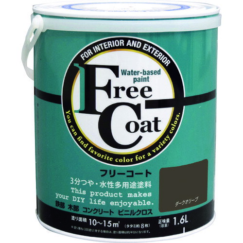特長 ●つやを抑えた落ち着いた仕上がりの塗料です。 ●つや消しタイプより汚れに強く、メンテナンスが容易です。 ●屋外から屋内のかべ紙（ビニルクロス）まで幅広く塗れる多用途塗料です。 ●最大312色の取り揃え（0.7L、1.6L、3L）で、リフォーム・リノベーションにもお奨めです。 用途 ●屋外木部：ラティス、ベンチ、外板、戸袋などに。 ●屋内木部：巾木、窓枠、家具などに。 ●鉄部：門扉、フェンス、物置などに。 ●コンクリート：内かべ、外かべ、ブロック塀などに。 ●室内：かべ紙（ビニルクロス）、しっくい、モルタル、砂かべ、京壁、繊維かべなどに。 仕様 ●色：ダークオリーブ ●容量(L)：1.6 ●塗布面積(［［M2］］)：10?15(畳換算約8枚分) ●指触乾燥時間：夏期/約1、冬期/約2?3 ●塗り面積(m2)：10?15（畳枚数換算約8枚） ●液性：水性半つや ●希釈剤：通常不要・濃いときは水道水で5%以内 ●塗回数：1回塗り ●建築基準法対応製品：F☆☆☆☆ 材質 ●合成樹脂（アクリル） 質量・質量単位 ●2.48kg 注意事項 ●鉄部への塗装は、事前にさび止め塗料を塗ってください。 ●繊維かべや砂壁に塗装の際は、事前にアトム水性下塗剤をご使用ください。 ●気温5度以下の場合、湿度85%以上の場合は塗装を避けてください。 ●塗れない場所の代表例：浴室床・ユニットバス・池など水が溜まる所・油分がある所・アルミ・ステンレス。 ●磁器タイル・化粧合板・アクリルやABS以外のプラスティック。 【メーカー名】アトムサポート（株） 【メーカー品番】00001-23318 【法人限定商品】※下記注意事項を事前にご確認ください。 ●この商品は送料が別途必要になります。 ●ご注文後、改めて当店より送料をご連絡させていただきます。送料のご了承をいただいてからの手配となります。（ご連絡までに数日かかる場合があります） ●手配後のキャンセル・返品・交換はできません。 ●メーカー直送、または、福山通運・西濃運輸・佐川急便でのお届けとなります。 ●配送業者の指定はできません。 ●原則法人宛（個人宅を除く）のみの配達となります。個人宅へのお届けの場合は事前にお問い合わせください。 ●お届け先の宛名または住所に法人名の記載がない場合は、法人であっても個人宅扱いとなります。 ●個人宅（法人名不記載を含む）へのお届けができない場合があります。 ●一部配送業者は平日のみの配達になります。原則時間指定はできません。 ●他メーカーとの同梱不可。 ●代金引換決済のご利用不可。