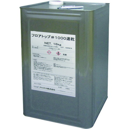 特長 ●速乾タイプで現場解放が速くできます。 ●従来タイプの1／4の時間で交通解放が可能です。 ●透水性、排水性機能のアスファルト面には、スプレー施工することで舗装の機能を損なわない仕上げが可能です。 ●珪砂と混合して使用するので耐摩耗性に優れ、カラー化した面を長期間維持できます。 用途 ●コミュニティ道路、公園、遊歩道、自転車道、駐車場などの新設アスファルト面に。 ●各種建造物、工場などの新設アスファルト面に。 ●プールサイド、テニスコートなどレジャー施設の新設アスファルト面などに。 仕様 ●色：アメリカングレー ●容量(kg)：16 ●塗り重ね回数：2 ●塗布面積(［［M2］］)：17?20 ●塗り重ね可能時間：1時間以上（23℃） ●液性：水性つや消し ●希釈剤：通常不要・濃いときは水道水で5%以内 ●ホルムアルデヒド放散等級：F☆☆☆☆ 材質 ●合成樹脂（アクリル） 質量・質量単位 ●17.0kg 注意事項 ●この塗料は業務用です。 ●有識者もしくは、本塗料の塗装経験者以外の方はご使用にならないでください。 ●気温5℃以下の場合には、塗装を避けてください。 ●新設アスファルト面への塗装時には、塗料に7号珪砂を重量比で30%(駐車場等では50%)加え、電動攪拌機で充分に混合したのち、ローラー、刷毛、リシンガンで塗布してください。 ●下地が濡れている場合には、充分に乾燥させてから次の工程に着手してください。 【メーカー名】アトムサポート（株） 【メーカー品番】00001-70741 【法人限定商品】※下記注意事項を事前にご確認ください。 ●この商品は送料が別途必要になります。 ●ご注文後、改めて当店より送料をご連絡させていただきます。送料のご了承をいただいてからの手配となります。（ご連絡までに数日かかる場合があります） ●手配後のキャンセル・返品・交換はできません。 ●メーカー直送、または、福山通運・西濃運輸・佐川急便でのお届けとなります。 ●配送業者の指定はできません。 ●原則法人宛（個人宅を除く）のみの配達となります。個人宅へのお届けの場合は事前にお問い合わせください。 ●お届け先の宛名または住所に法人名の記載がない場合は、法人であっても個人宅扱いとなります。 ●個人宅（法人名不記載を含む）へのお届けができない場合があります。 ●一部配送業者は平日のみの配達になります。原則時間指定はできません。 ●他メーカーとの同梱不可。 ●代金引換決済のご利用不可。