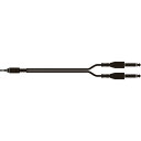 オーディオテクニカ ラインケーブル ステレオミニプラグーモノラル標準プラグX2 【品番:ATL462A/1.5】