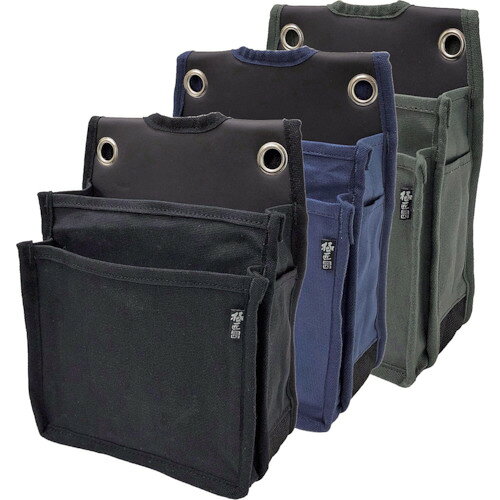 ベストツール　極匠　帆布製小型腰袋（2段）　ベルト生地補強仕様　ネイビー　【品...