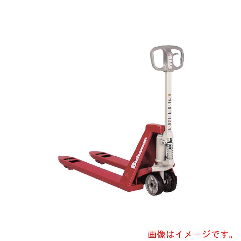 特長 ●ニュートラル機構を標準装備しています。 ●ニュートラル機構は荷重がかかっても軽くかじ取り操作ができます。 ●強度に優れた高張力鋼板です。 ●アルミホイールを採用し、操作が一段と楽になりました。 ●環境に優しい無鉛塗料を使用しています。 ●オプションでパーキングブレーキの取付ができます。 ●100種類以上の豊富なバリエーションからお選び頂けます。 用途 ●パレット積みされた荷物などや機械等の重量物の運搬作業に最適。 仕様 ●均等荷重(kg)：1200 ●フォーク高さ(mm)最低：50 ●フォーク高さ(mm)最高：140 ●フォーク(mm)長さ：980 ●フォーク(mm)幅：153 ●フォーク(mm)間隔：379 ●全幅(mm)：685 ●全高(mm)：1178 ●ステアリングホイール：ウレタン径150×幅38mm ●ロードホイール：ウレタン径65×幅100mm(シングル車輪) 材質 ●本体高張力鋼板（鉄） 質量・質量単位 ●74.0kg 注意事項 ●車上渡しになります。重量物ですのでご注意ください。 ●パレットの形状によっては使用できないものがあります。サイズなどをご確認の上、最適な機種をお選びください。 【メーカー名】（株）スギヤス 【メーカー品番】BM12G-L50 【法人限定商品】※下記注意事項を事前にご確認ください。 ●この商品は送料が別途必要になります。 ●ご注文後、改めて当店より送料をご連絡させていただきます。送料のご了承をいただいてからの手配となります。（ご連絡までに数日かかる場合があります） ●手配後のキャンセル・返品・交換はできません。 ●メーカー直送、または、福山通運・西濃運輸・佐川急便でのお届けとなります。 ●配送業者の指定はできません。 ●原則法人宛（個人宅を除く）のみの配達となります。個人宅へのお届けの場合は事前にお問い合わせください。 ●お届け先の宛名または住所に法人名の記載がない場合は、法人であっても個人宅扱いとなります。 ●個人宅（法人名不記載を含む）へのお届けができない場合があります。 ●一部配送業者は平日のみの配達になります。原則時間指定はできません。 ●他メーカーとの同梱不可。 ●代金引換決済のご利用不可。