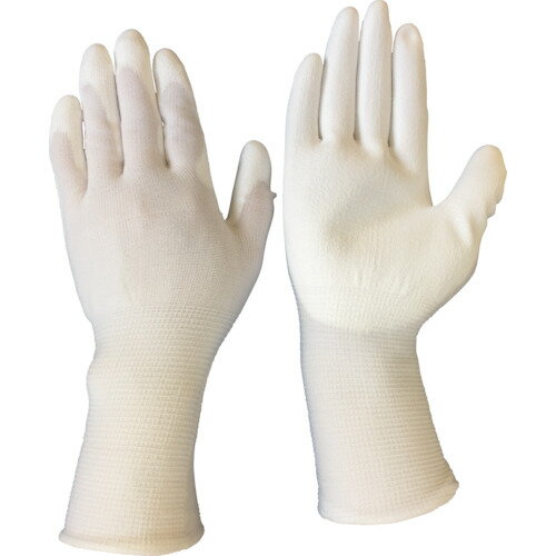 ブラストン(BLASTON) クリーンルーム用手袋 PU手の平コート手袋 ロングタイプ 10双入 Sサイズ 【品番:BSC-17B-S】