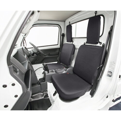 ボンフォーム（BONFORM）　カーシートカバー　ドライビングシート軽トラ2014フロント−2　BK　【品番：2..