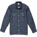 ボンマックス(BONMAX) Leeワークウェア メンズワーク長袖シャツ インディゴネイビー XL 【品番:LWS46001-8-XL】