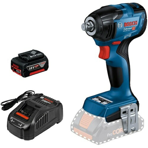 BOSCH（ボッシュ）　18Vコードレスインパクトレンチ＋バッテリー充電器セット　【品番：GDS18V-210CHSET】