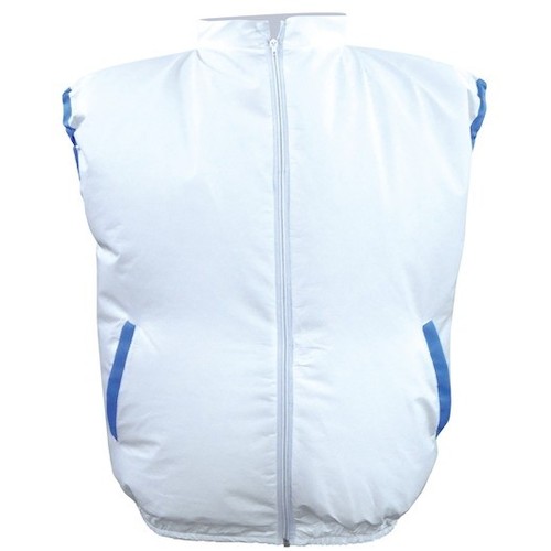 ブレイン（BRAIN）　空調ベスト（R）不織布使い切りタイプ　ホワイト　服のみ　1式（10着入）　【品番..