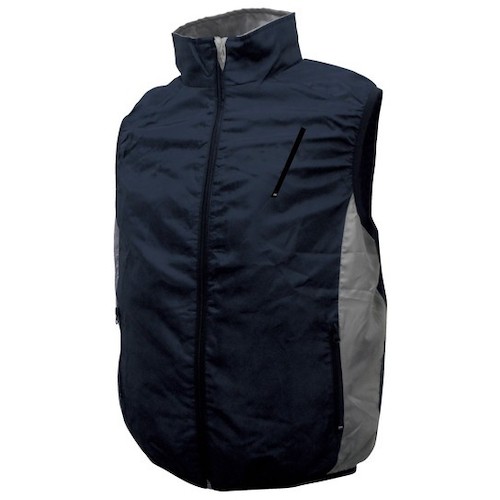 ブレイン（BRAIN）　7．4V胸スイッチ無し空調ベストR（フルハーネス対応）服のみ　ネイビー　M‐Lサイズ　【品番：MESH-BR-006-1-ML-NV】□(4.0)