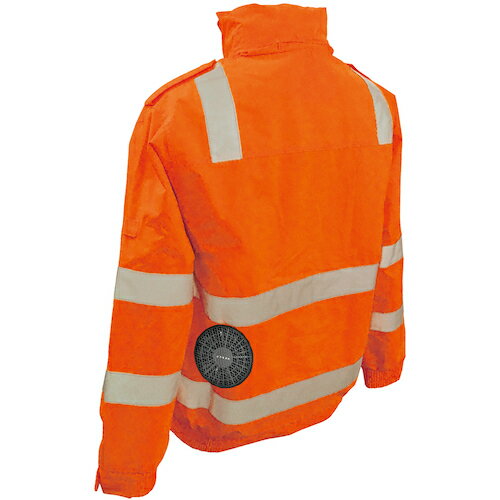 ブレイン（BRAIN）　7．4V　車用高視認性　安全空調エアコン（R）ジャケットのみ　オレンジ　Mサイズ　..