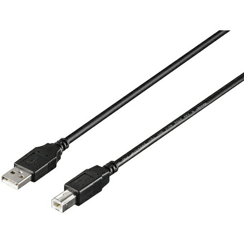 【メール便対応】バッファロー(BUFFALO) USB2.0 A to B カーボン素子練り込みケーブル 3.0m ブラック 【品番:BU2ABC30BK】