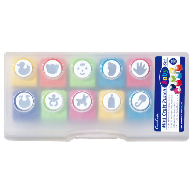 カール事務器　ミニクラフトパンチ　ベイビーセット　【品番：CN12-D】