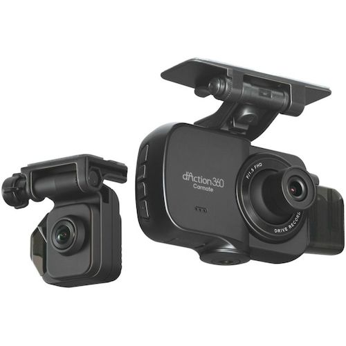 【別途送料あり】カーメイト（Carmate）　3カメラ高性能ドライブレコーダー　ダクション360D　【品番：DC4000R】