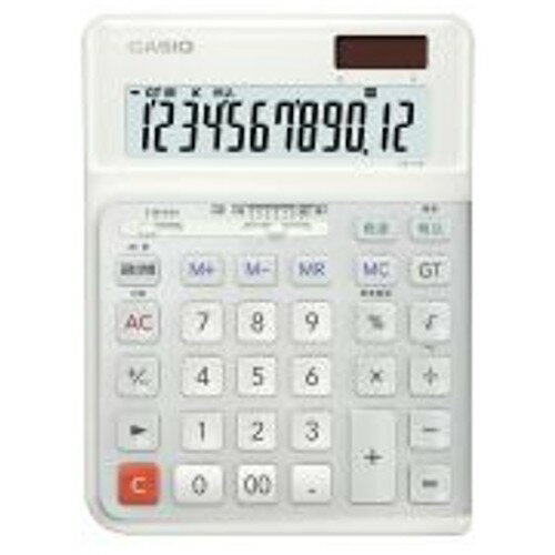 カシオ計算機（CASIO）　カシオ人間工学電卓12桁　【品番：DE-12D-WE-N】