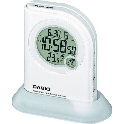 カシオ計算機（CASIO）　LEDライト付き電波置時計（デジタルクロック）　【品番：DQD-410J-7JF】