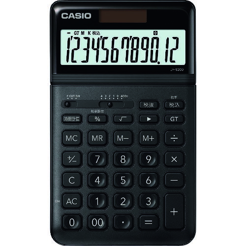 Calculators - 【メール便対応】カシオ計算機（CASIO）　スタイリッシュ電卓（ジャストタイプ12桁）　【品番：JF-S200-BK-N】