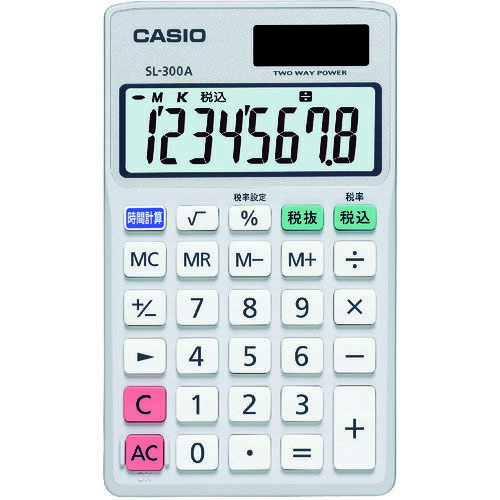 �ڥ᡼�����б��ۥ������׻�����CASIO�ˡ���Ģ����������8��ɽ���������֡�SL-300A-N��