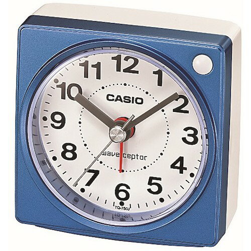 カシオ計算機（CASIO）　電波置時計　ブルー　【品番：TQ-750J-2JF】