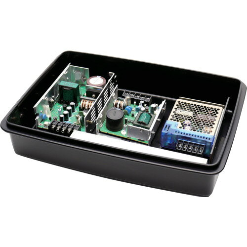 蝶プラ工業　導電パーツボックスNo．8L浅型（フタ付）　【品番：783419】